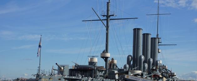 О крейсере аврора интересное что прочитать. Интересные факты о крейсере «Аврора»: прошлое и современность. Штурм зимнего обошелся без «авроры»